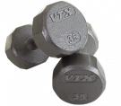 Picture of 12 Sided Solid Gray Dumbbell Sets