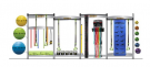 Picture of Smart Functional Training Center 4-Section Package Rack Only
